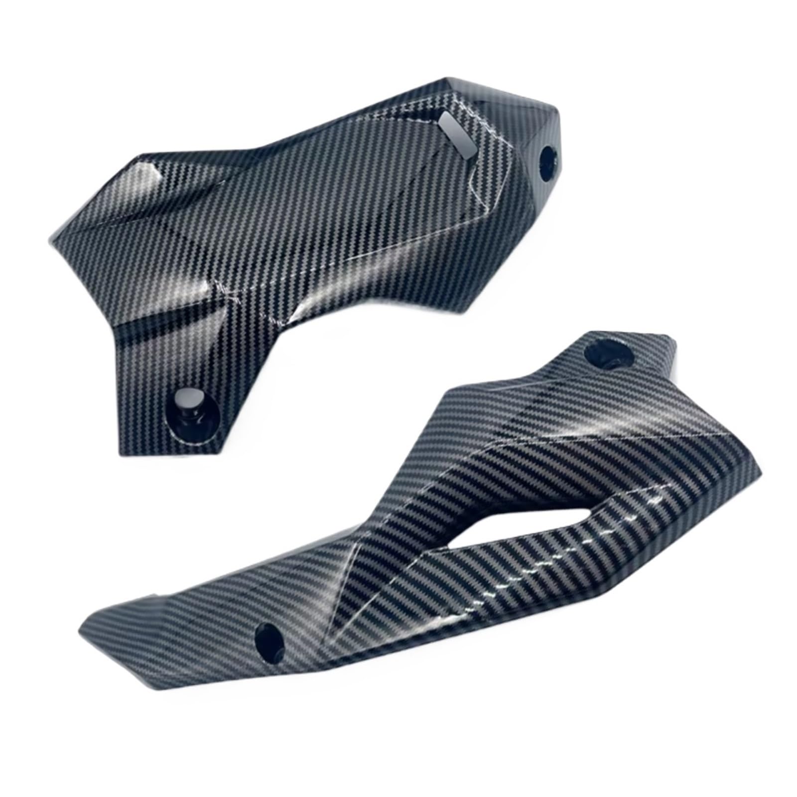 NNJIEUPO Motorrad-Windflügel Für Z900 2020 2021 2022 2023 2024 Bauch Für Pan Lower Motor Spoiler Verkleidung Motorrad Panel Rahmen Schutz Abdeckung Gugel Motorrad Zubehör(Carbon Look) von NNJIEUPO