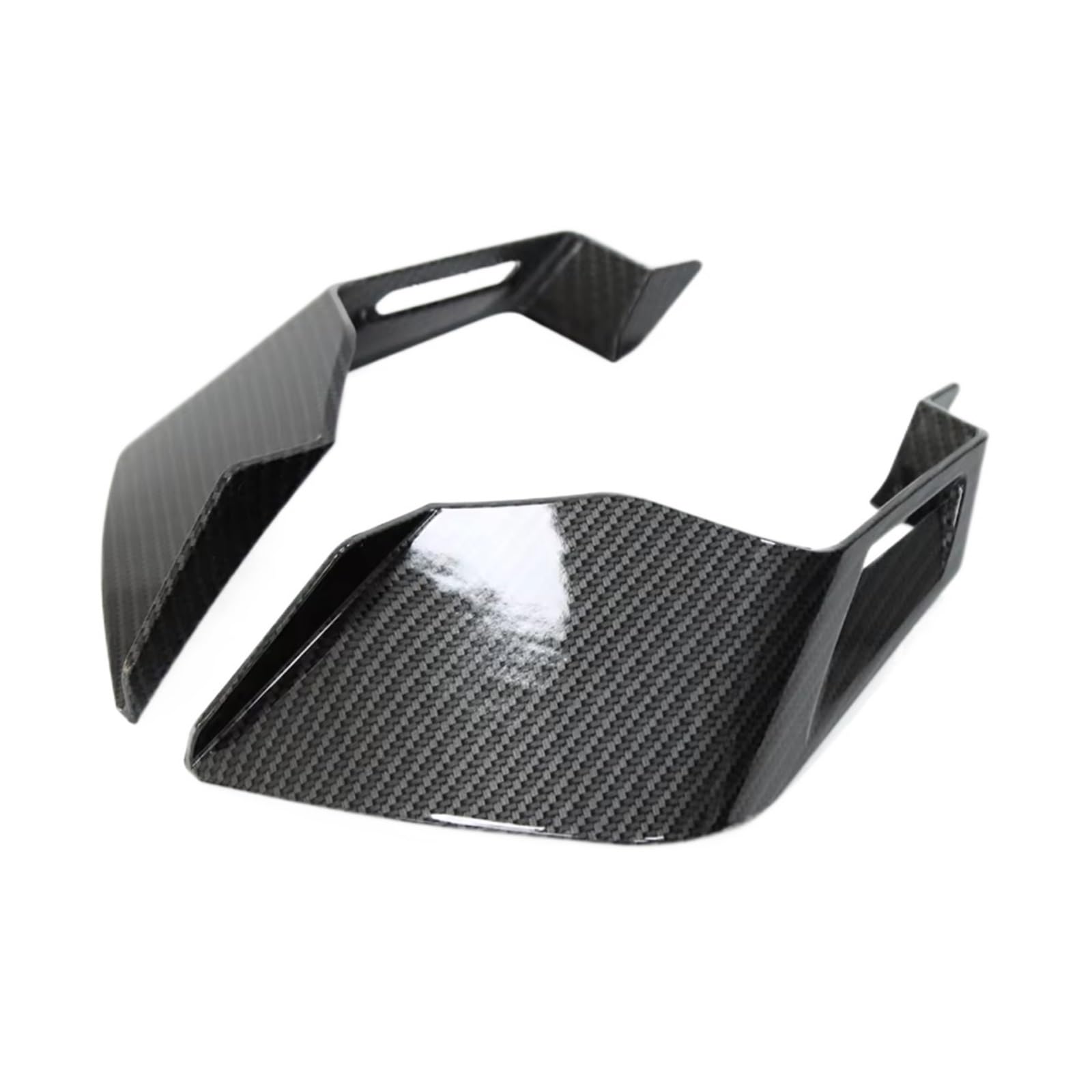 NNJIEUPO Motorrad-Windflügel Kompatibel Mit Aprilia Für Tuono Für V4 1100 2023 Downforce Racing Spoiler Aero Winglets Seitenwindabweiser Windschutzscheibe Aerodynamisch Für Flügel(Carbon Fiber) von NNJIEUPO