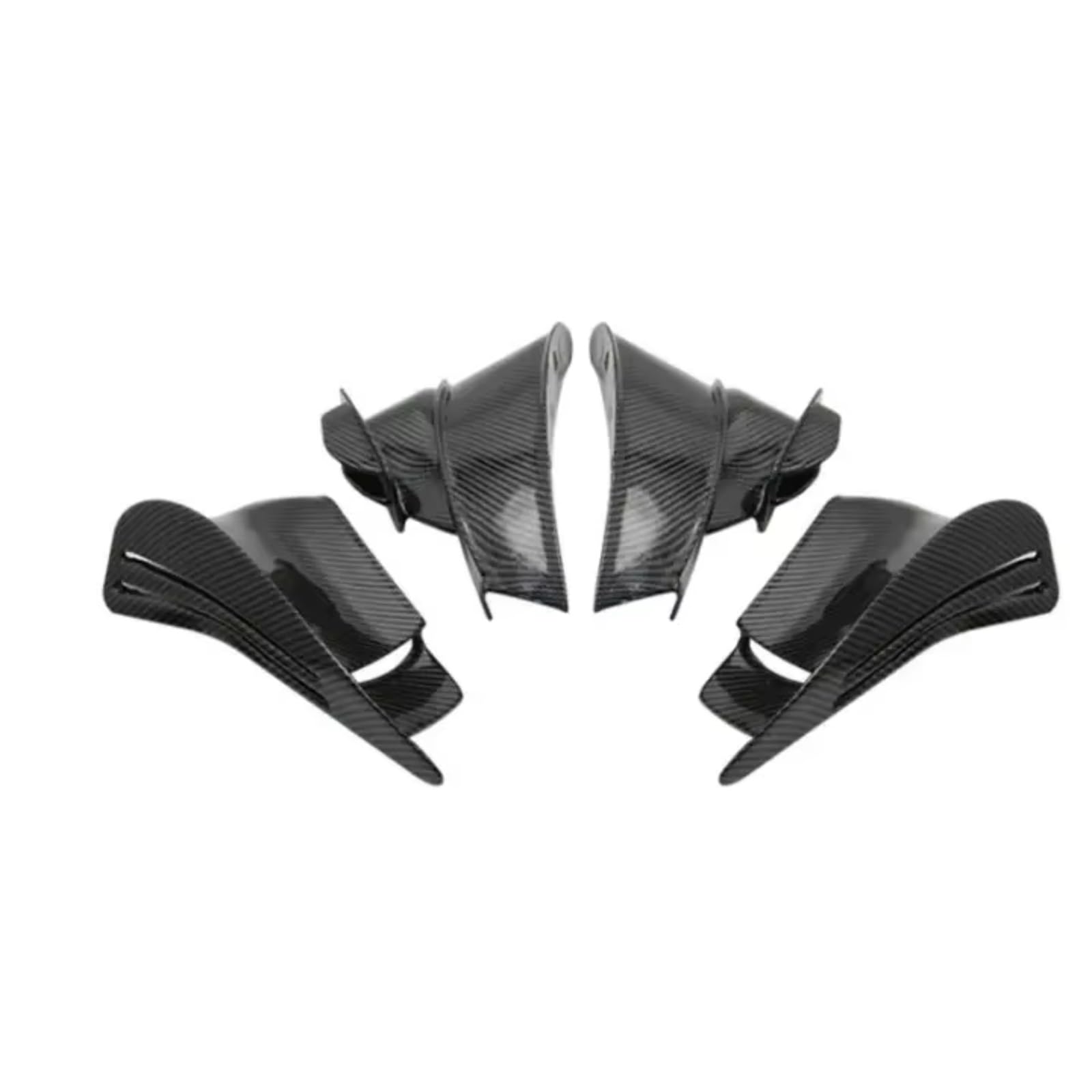 NNJIEUPO Motorrad-Windflügel Kompatibel Mit Ducati Für V4/S/R Für Superleggera Für V4 2018 2019 2020 2021 2022 Spoiler Für Flügelverkleidung Motorrad-Winglet-Kit Für Flügel(Carbon Fiber) von NNJIEUPO