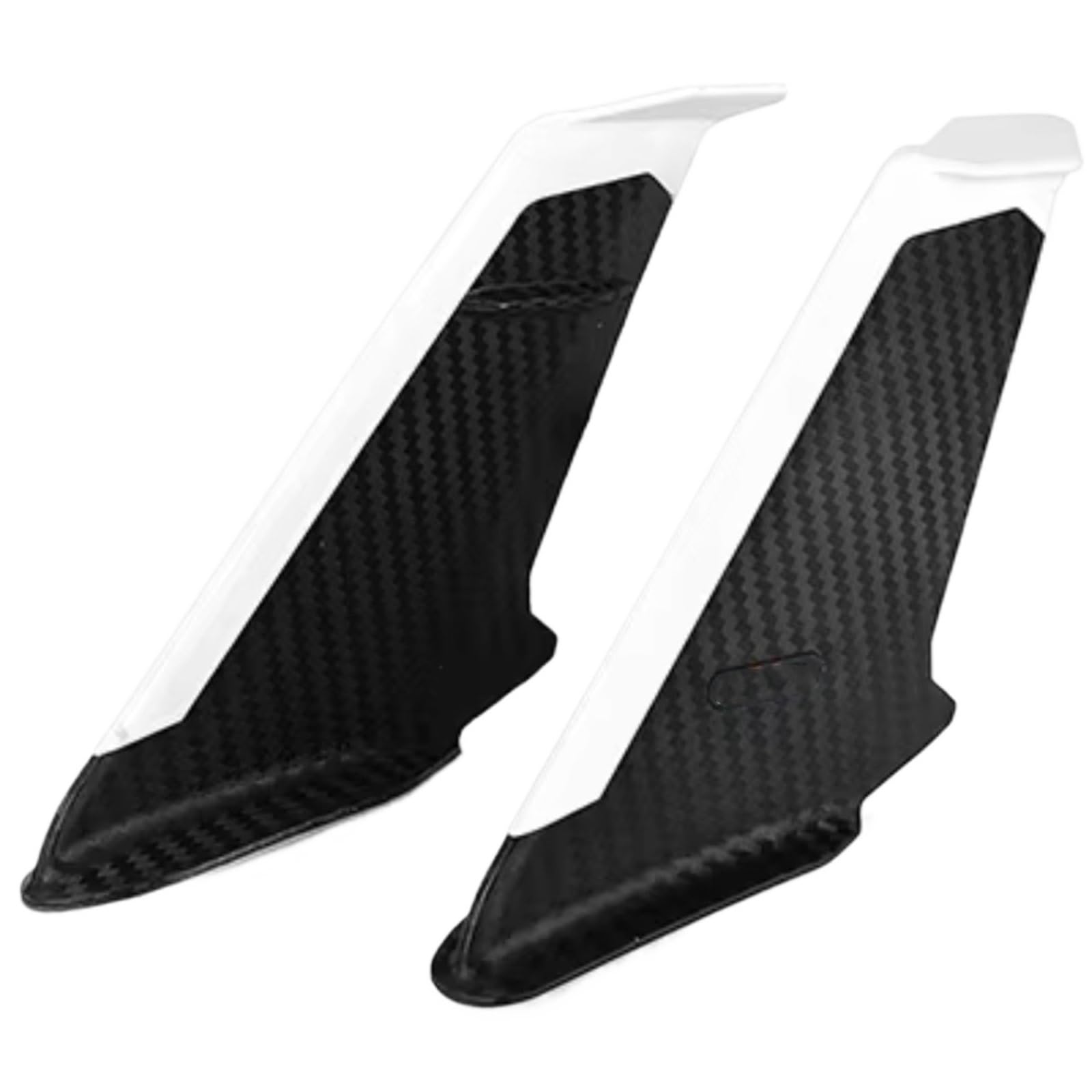 NNJIEUPO Motorrad-Windflügel Kompatibel Mit Für Ninja250/300/400/650 Für ZX6R Für ZX10R Motorrad-Seiten-Winglet Für Flügel-Kit Spoiler-Verkleidungsabdeckung(Black) von NNJIEUPO