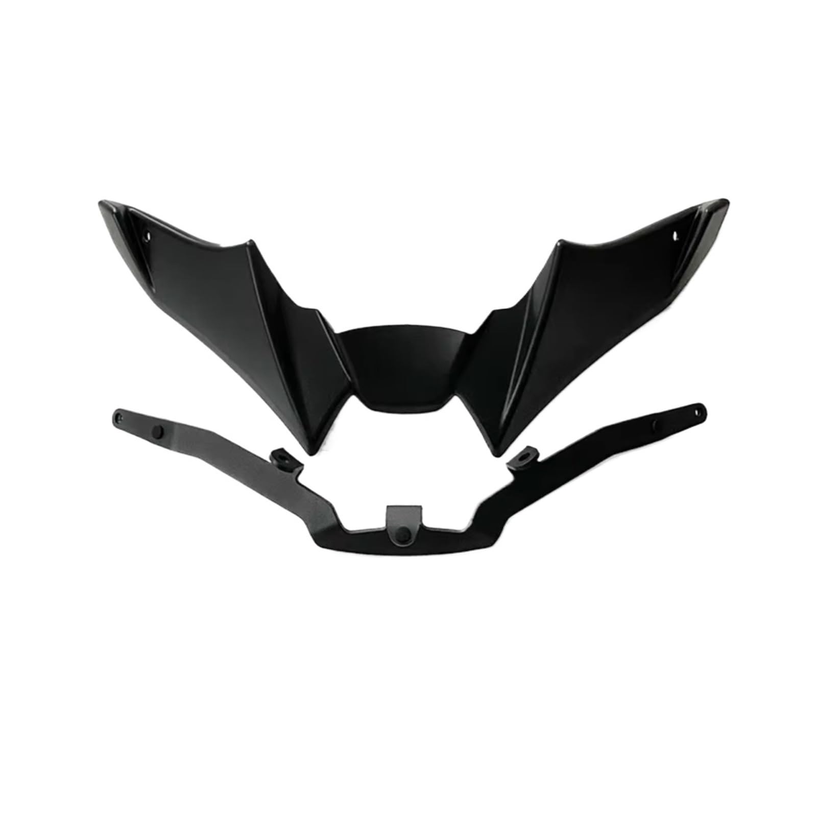 NNJIEUPO Motorrad-Windflügel Kompatibel Mit Yamaha Für MT-09 Für MT-09 SP 2021 2022 2023 Motorradteile Für Nackten Frontspoiler Winglet Aerodynamik Für Wing Kit Spoiler(Black) von NNJIEUPO