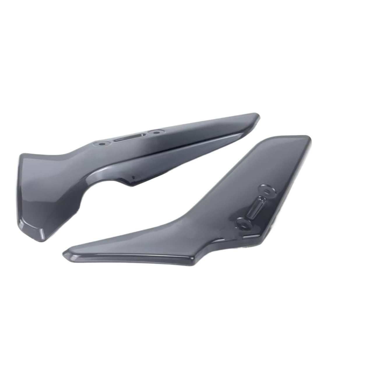 NNJIEUPO Motorrad-Windflügel Kompatibel Mit Yamaha Für Mt-125 Für Mt-15 2020 2021 2022 2023 2024 Motorrad-Windschutzscheibe Seitlicher Windabweiser Spoiler Fliegengitter(Gray) von NNJIEUPO