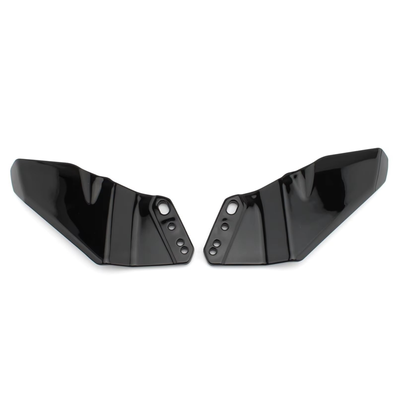 NNJIEUPO Motorrad-Windflügel Kompatibel Mit Yamaha Für T-MAX530 Für YZF-R3/R25/R125/R15 Frontscheibe Verkleidung Seitenflügel Spoiler Motorradzubehör(Glossy Black) von NNJIEUPO