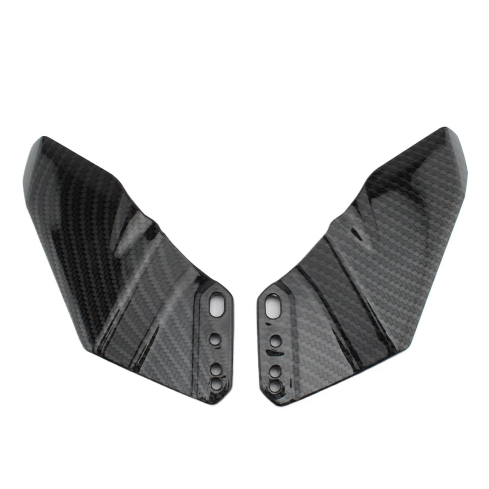 NNJIEUPO Motorrad-Windflügel Kompatibel Mit Yamaha Für YZF-R1 2000–2020 Für YZF-R6 2000–2020 Frontscheibenverkleidung Seitenflügel Spoiler Motorradzubehör(Carbon Fiber Look) von NNJIEUPO