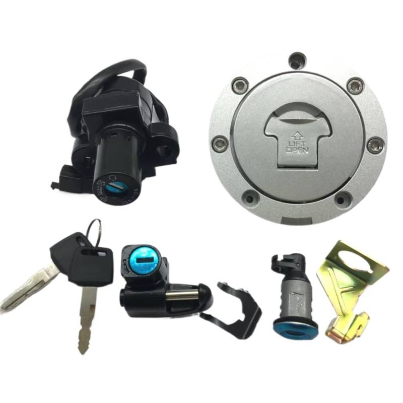 NNJIEUPO Motorrad-Zündschloss Für RVF400 Für VFR400 Für NC30 Für NC35 Motorrad Zündung Schalter Gas Kappe Für Sitz Lock Key Set Motorrad Zubehör von NNJIEUPO