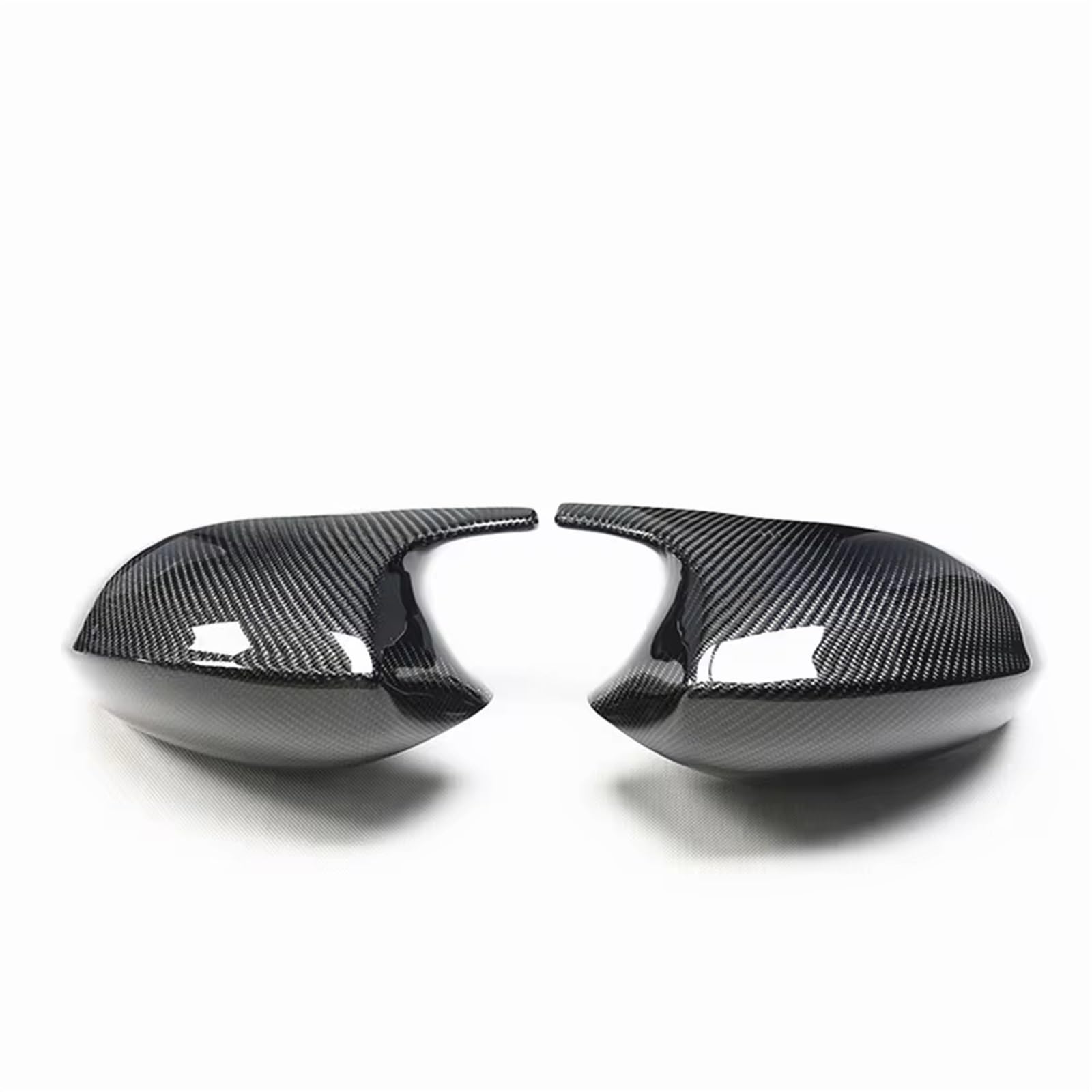 NNJIEUPO Tür Spiegelkappen Kompatibel Mit Für 3er E92 E93 2006 2007 2008 2009 Spiegelabdeckung Auto-Rückspiegelkappe Carbonfaser-Optik/Schwarz Glänzend Autoteile(Carbon Fiber Look) von NNJIEUPO