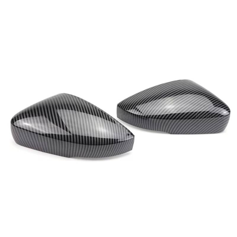 NNJIEUPO Tür Spiegelkappen Kompatibel Mit VW Für Polo Für MK5 6R 2009 2010 2011 2012 2013 Rückspiegel-Abdeckkappen Shell-Ersatz Autoteile(Carbon Fiber Pattern) von NNJIEUPO