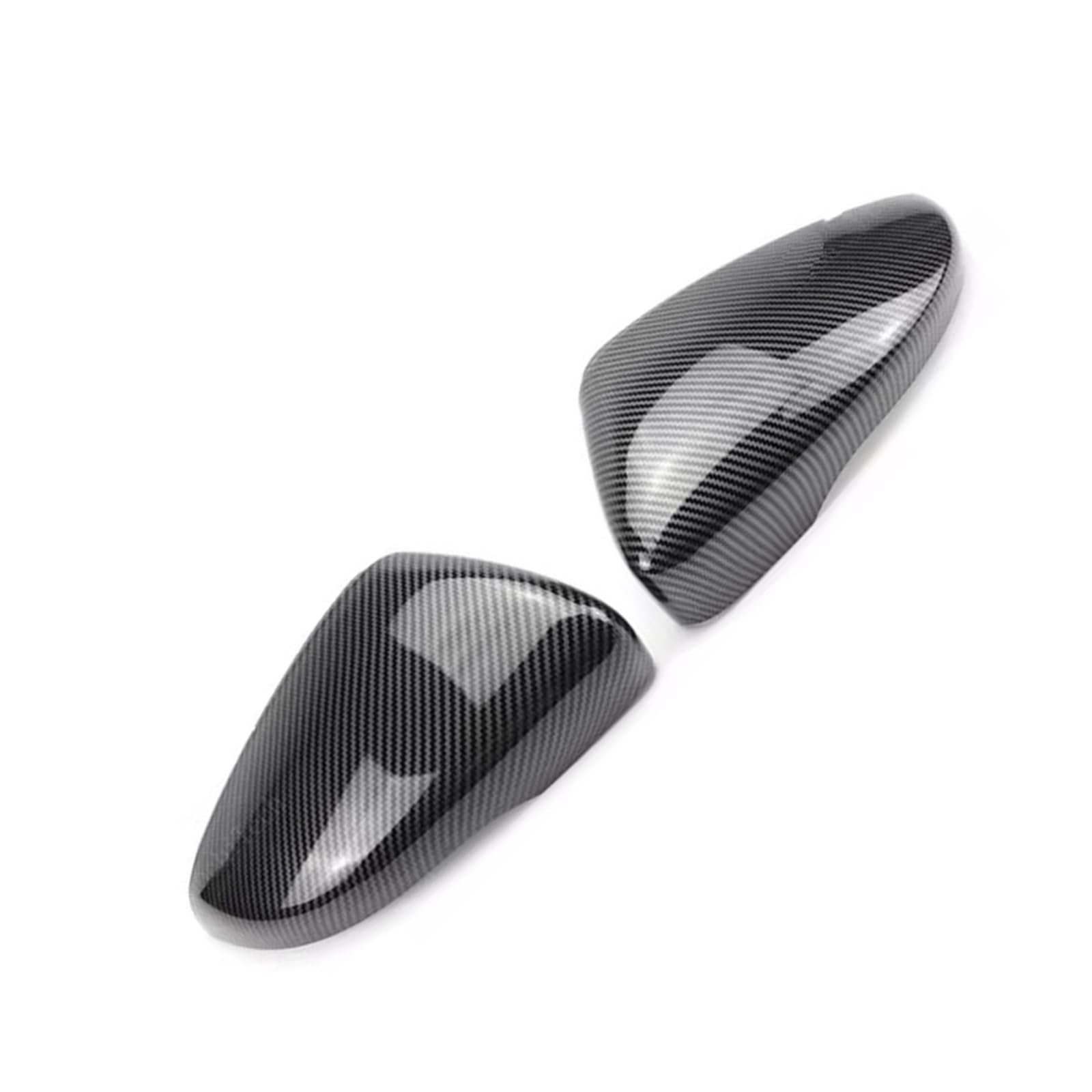 NNJIEUPO Tür Spiegelkappen Kompatibel Mit VW Für Scirocco 2010 2011 2012 2013 Carbon Fiber Style Schwarze Spiegelabdeckung Ersatz Autoteile Autozubehör(Carbon Fiber) von NNJIEUPO