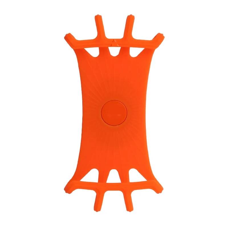 Ständer Anti-Drop GPS Clip Halterung Zubehör 2 Stücke Bunte Silikon Handyhalter Fahrrad Motorrad 360 Grad Handyhalter(Orange) von NNYIMJ