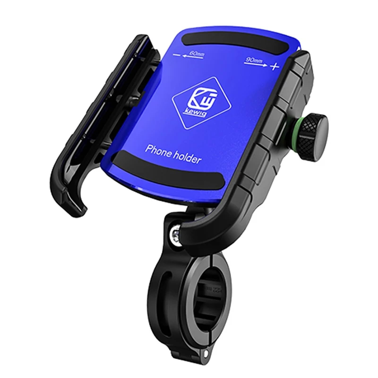 for 3-7.0 Zoll Handy Rück Halterung Neue Aluminium Motorrad Telefon Halter Halterung Moto Fahrrad Lenker Halterung Ständer(Blue) von NNYIMJ