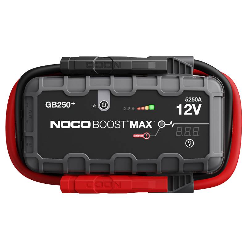 NOCO Boost Max GB250 5250 Ampere, 12 Volt UltraSafe tragbares Lithium-Starthilfeset, Batterie-Boosterpack und kommerzielle Starthilfekabel für Benzin- und Dieselmotoren bis zu 16 Liter von NOCO