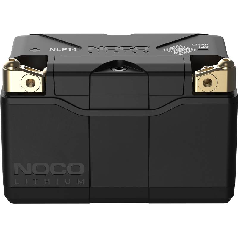 NOCO Lithium NLP14, 500A Powersports-Batterie, 12V 4Ah Litium-Ionen-Batterie für Motorräder, Quads, UTVs, Jet-Skis, Roller, Schneemobile und Rasenmäher von NOCO