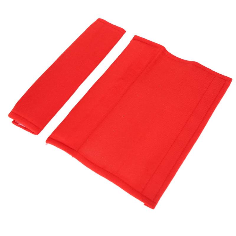 NOENNULL 2PCS Sicherheitsgurtpolster Auto Sicherheitsgurtpolster Schulterpolster Weiches, Bequemes Gurtband für Erwachsene (Rot) von NOENNULL