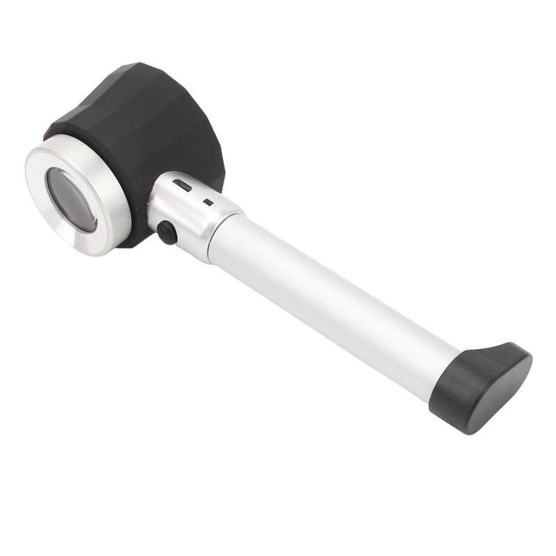 NOENNULL Handheld 45x Lupe Loupe - Optisches Glasvergrößerungsglas mit LED -Licht und Maßskala - Ideal Zum Beobachten von Pflanzen, Briefmarken, Schmuck und Mehr von NOENNULL