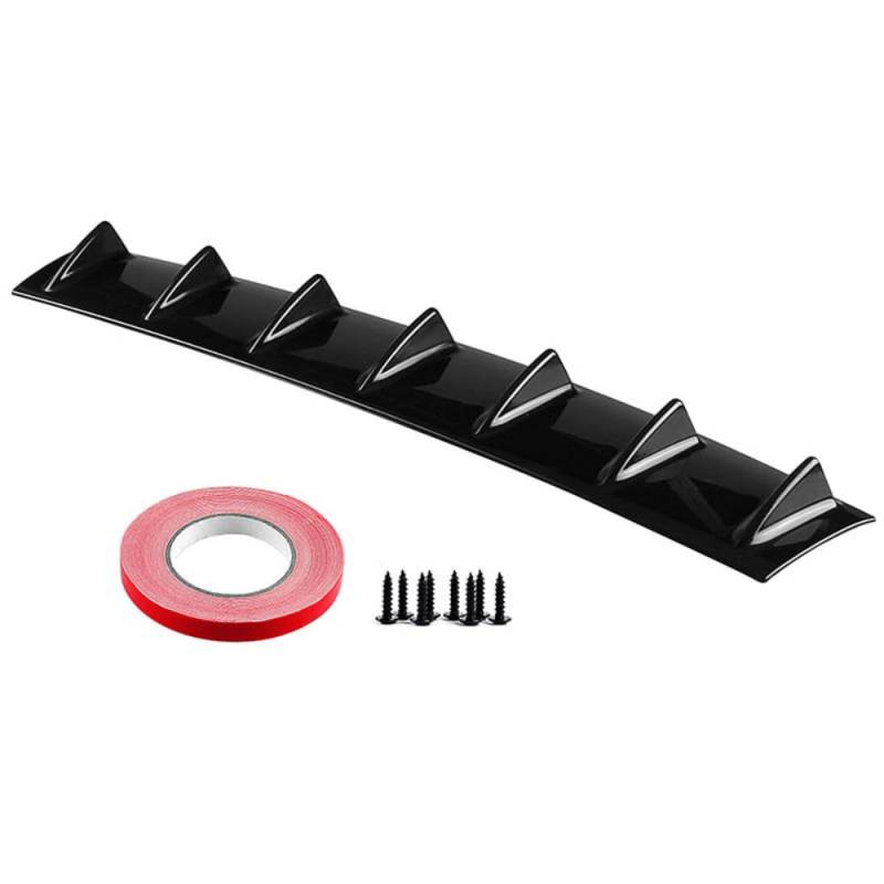 Auto ABS/Kohlefase Stoßstange Lippe Diffusor, Für Mercedes-Benz E-Class W211 W212 W213 E200 Heckspoiler Splitter Anti Crash Kratzfest Styling ZubehöR,A/Black-L von NOGRAX