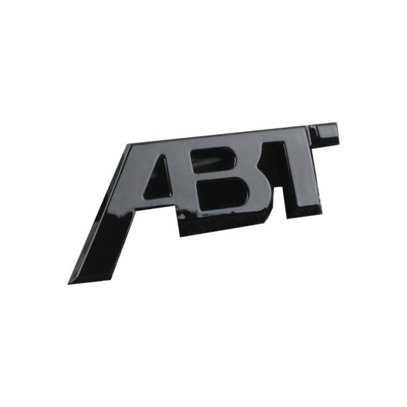 Auto ABS Letters Embleme Abzeichen Sticker Aufkleber, Für ABT vorderer,Rear Boot Trunk/Kühlergrill/Lenkrad extern Zubehör,B-Black von NOGRAX