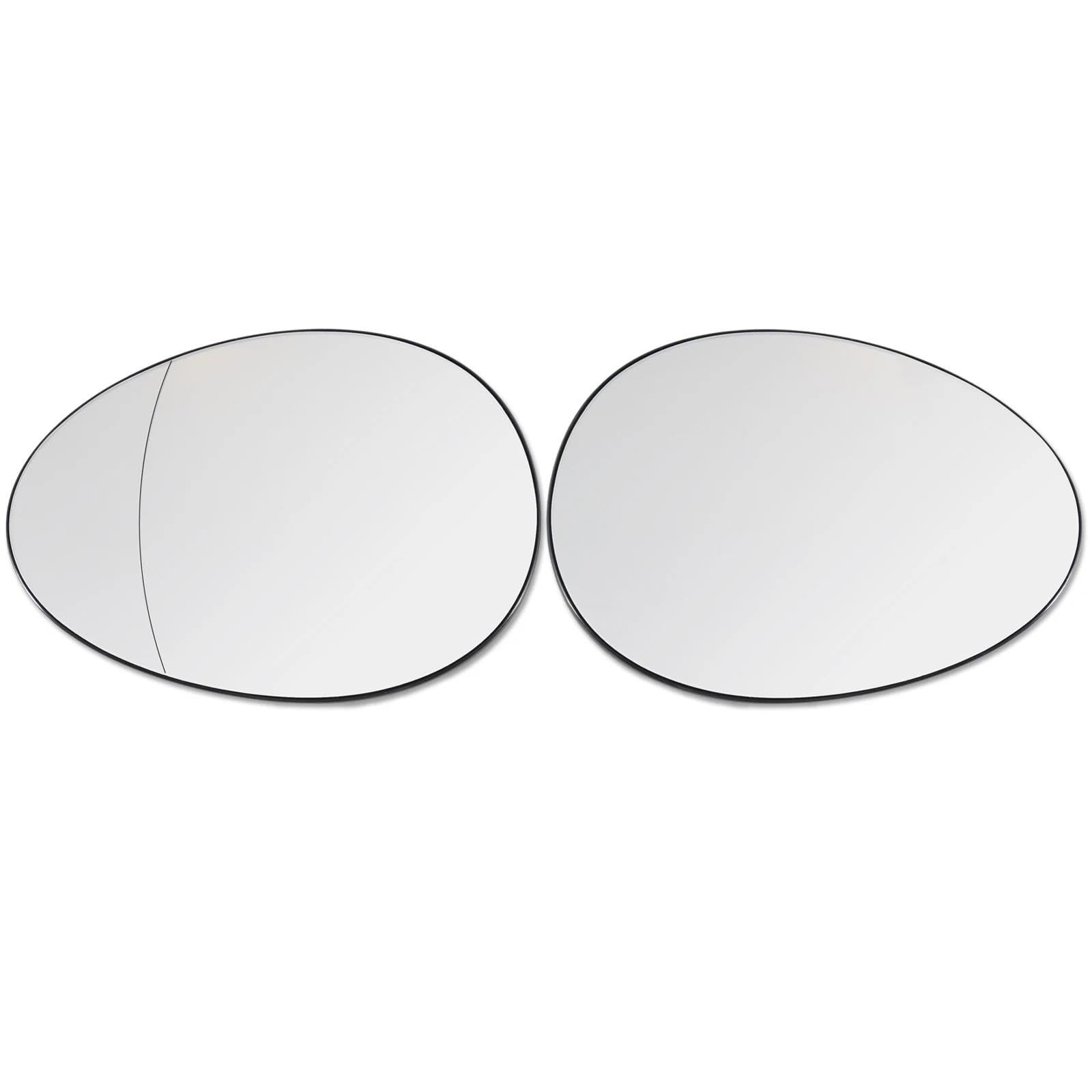 Außenspiegel Für Mini Für Cooper R55 R56 R57 2007-2015 Türrückspiegellinse Beheiztes Rückspiegelglas Außenspiegel Spiegelglas(A Pair) von NOKRGQW