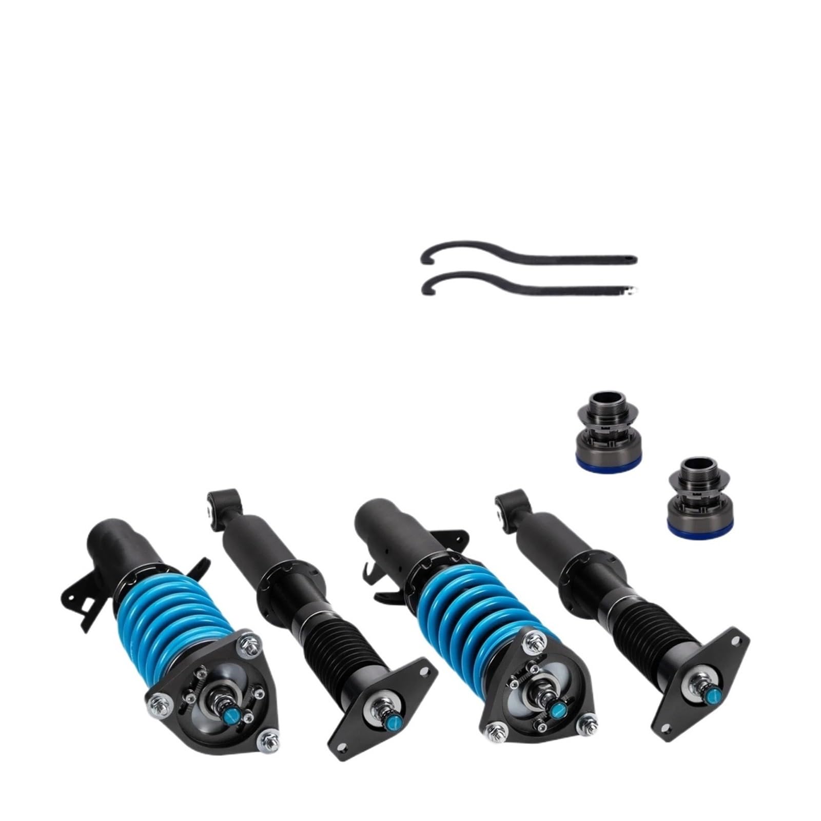 Auto-Stoßdämpfer Für Ford Für Focus 2011-2017 Für COT6 Gewindefahrwerk 24 Schritt Einstellbare Dämpfer Suspension Frühling Schock Streben Tieferlegung Kit Crawler Stoßdämpfer von NOKRGQW