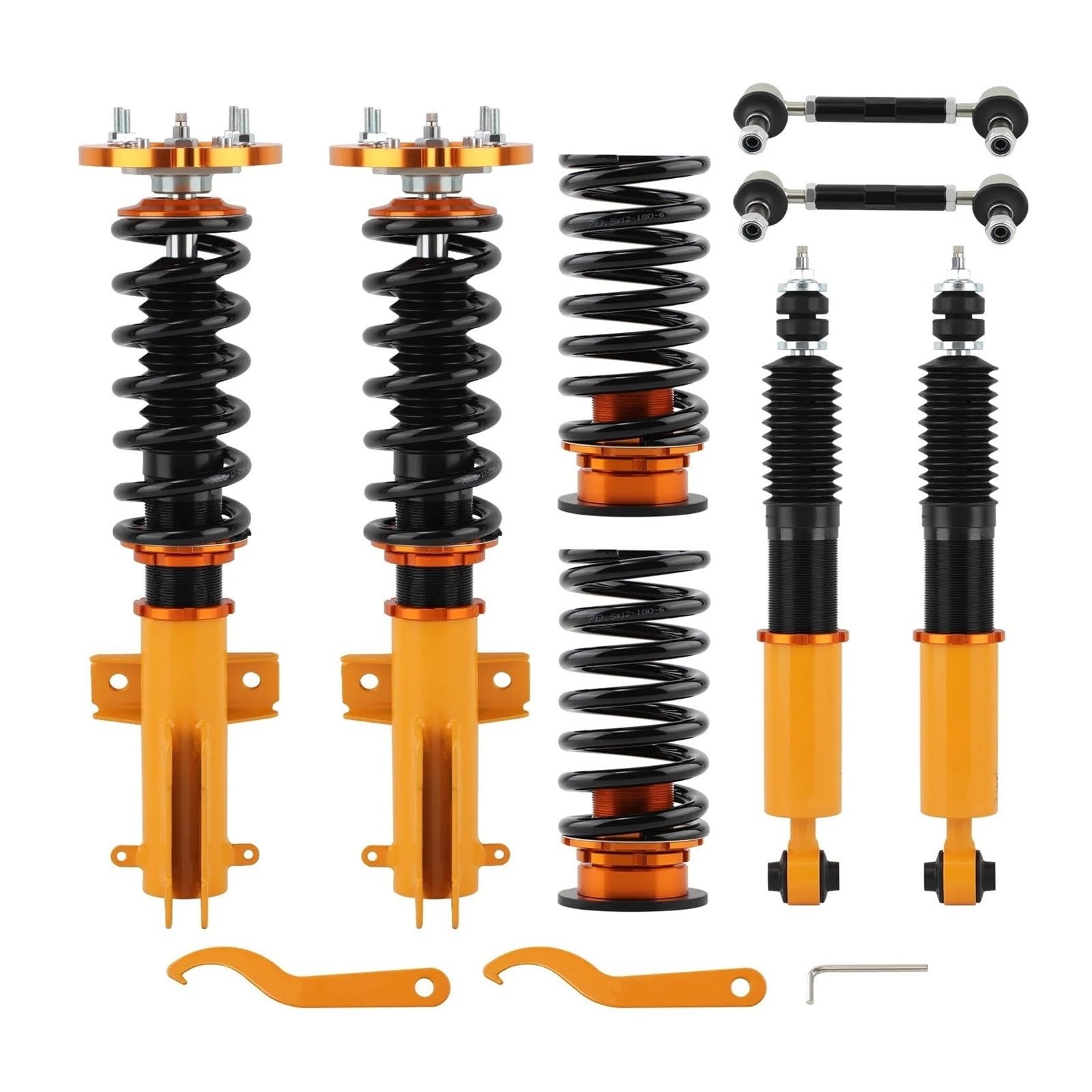 Auto-Stoßdämpfer Für Ford Für Mustang 2005-2014 Gewindefahrwerk Schock + Frühling + Sturz Gewindefahrwerk Federbeine Frühling Sturz Gewindefahrwerk Crawler Stoßdämpfer von NOKRGQW