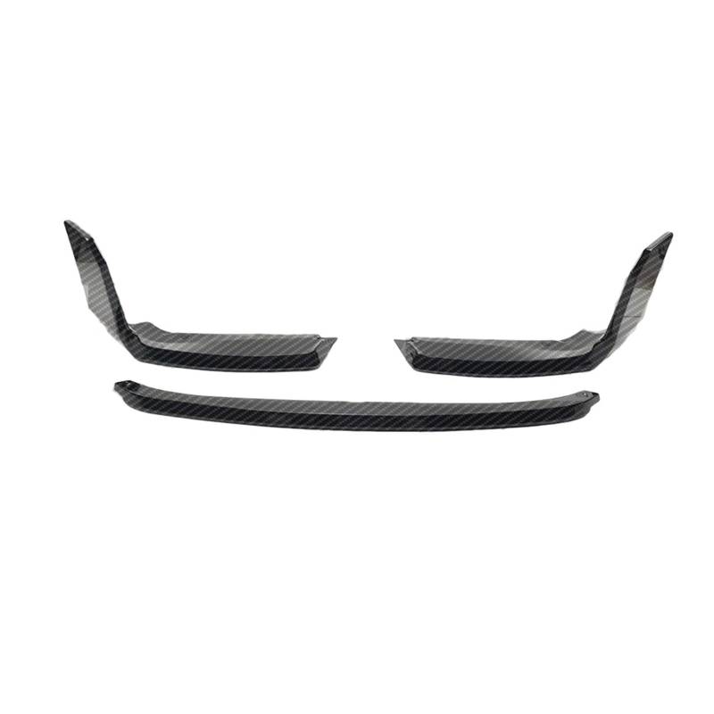 Frontspoiler Frontlippe Für 2 Serie Für M2 Für G87 2023-3PCS Auto Vorderen Stoßfänger Lip Spoiler Diffusor Schutz Trim Frontstoßstange Spoiler(Carbon Fiber Look) von NOKRGQW