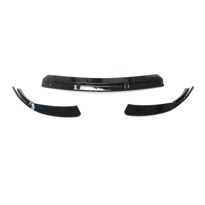 Frontspoiler Frontlippe Für Benz Für W205 Für C205 Für Coupe Für C Klasse Für C250 C200 C300 C260 C400 C450 2019-2021 Auto Vorderen Stoßfänger Lip Body Kit Frontstoßstange Spoiler(Glossy Black) von NOKRGQW