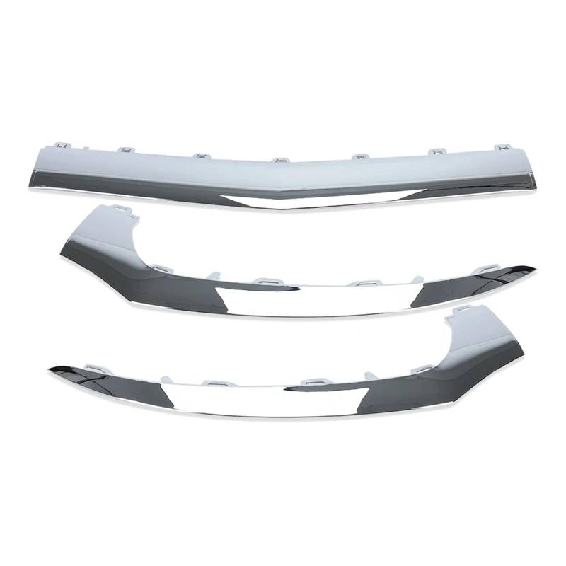 Frontspoiler Frontlippe Für Benz Für W218 Für CLS 2015-2018 Auto Vorderen Stoßfänger Trim Streifen Chrome Molding Lip Frontstoßstange Spoiler(3pcs) von NOKRGQW