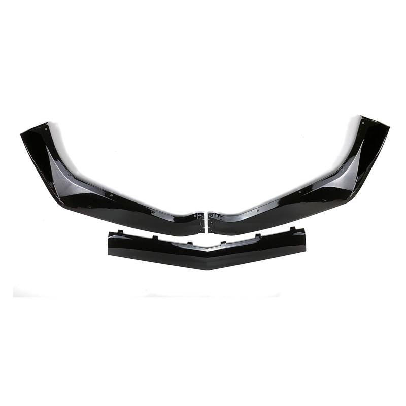 Frontspoiler Frontlippe Für Chevrolet Für Corvette Für C7 2014-2019 Ändern Stoßstange ZR1 Stil Auto Front Lip Spoiler Splitter Körper Kit Frontstoßstange Spoiler(Glossy Black) von NOKRGQW