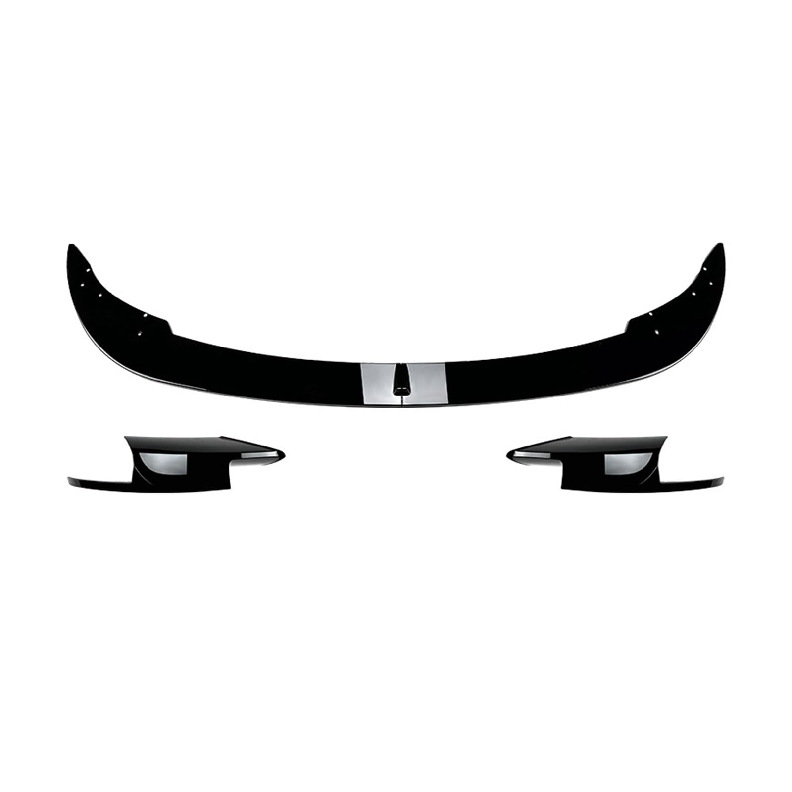 Frontspoiler Frontlippe Für F10 Für F11 Für M5 2011-2017 Frontschürze Lip Canard Spoiler Kinn Körper Kit Diffusor Splitter Frontstoßstange Spoiler(Gloss Black A B) von NOKRGQW