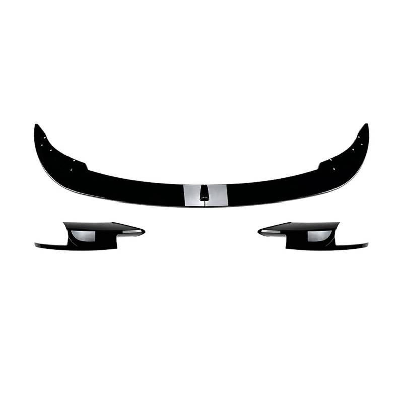 Frontspoiler Frontlippe Für F10 Für F11 Für M5 2011-2017 Frontschürze Lip Canard Spoiler Kinn Körper Kit Diffusor Splitter Frontstoßstange Spoiler(Gloss Black A B) von NOKRGQW