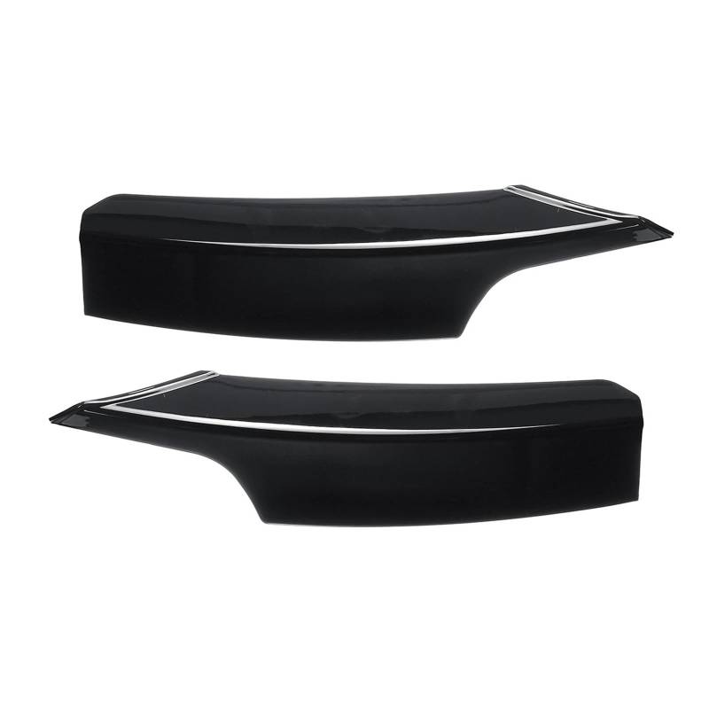 Frontspoiler Frontlippe Für F30 F31 Für M Für Sport 2012-2019 1 Paar Auto Front Lip Splitter Canards Lampe Augenbraue Rahmen Frontstoßstange Spoiler(Type B-Glossy Black) von NOKRGQW