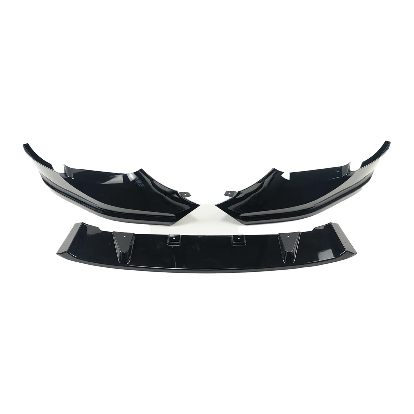 Frontspoiler Frontlippe Für F90 Für M5 Für M5C 2018-2020 Auto Front Lip Spoiler Seite Diffusor Schutz Trim Schürze Surround Teile Frontstoßstange Spoiler(Glossy Black) von NOKRGQW