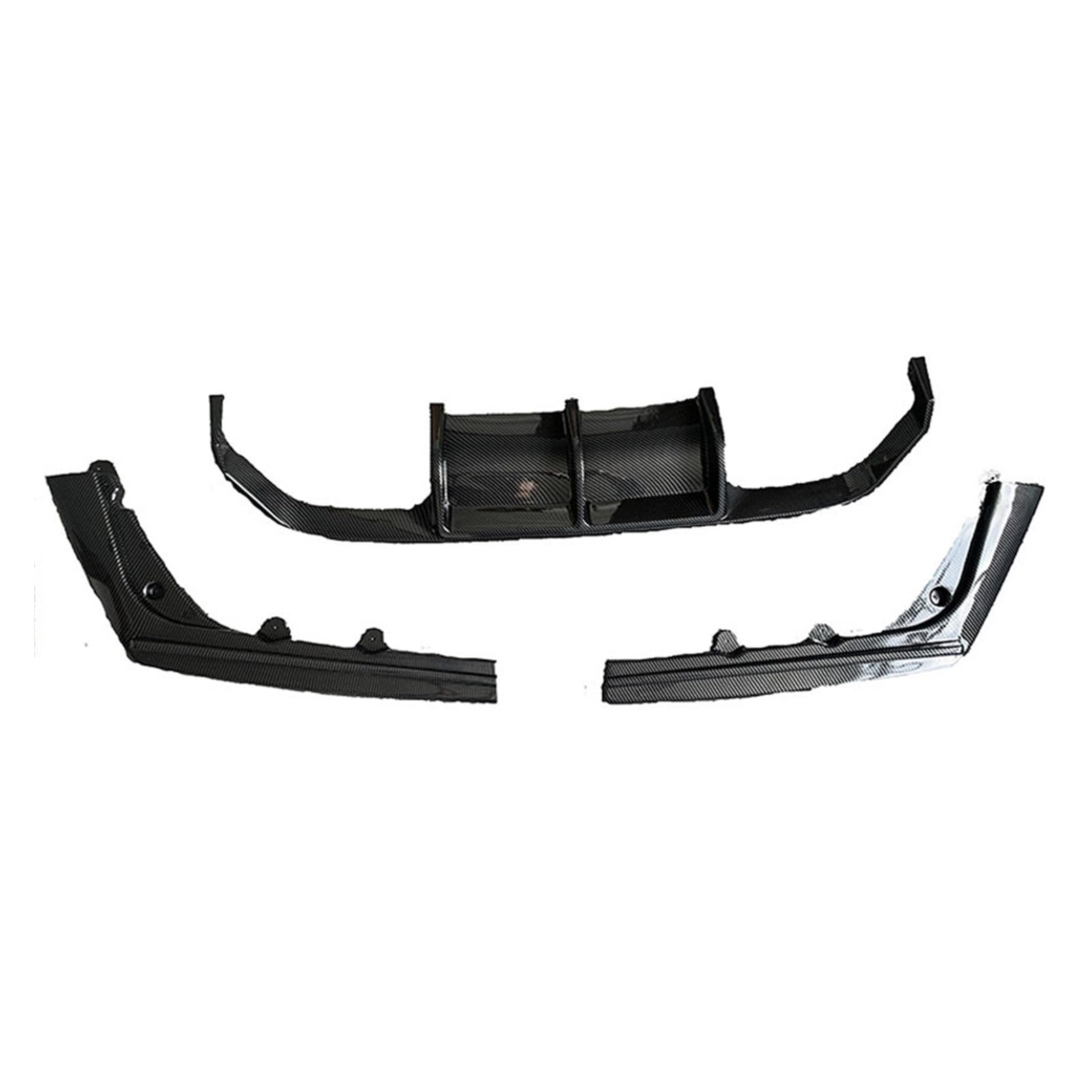 Frontspoiler Frontlippe Für M3 Für F80 Für M4 Für F82 Für F83 2014-2018 Auto Hinten Stoßstange Diffusor Spoiler Lip Hinten Lip Schutz Schutz Frontstoßstange Spoiler(Carbon Look) von NOKRGQW