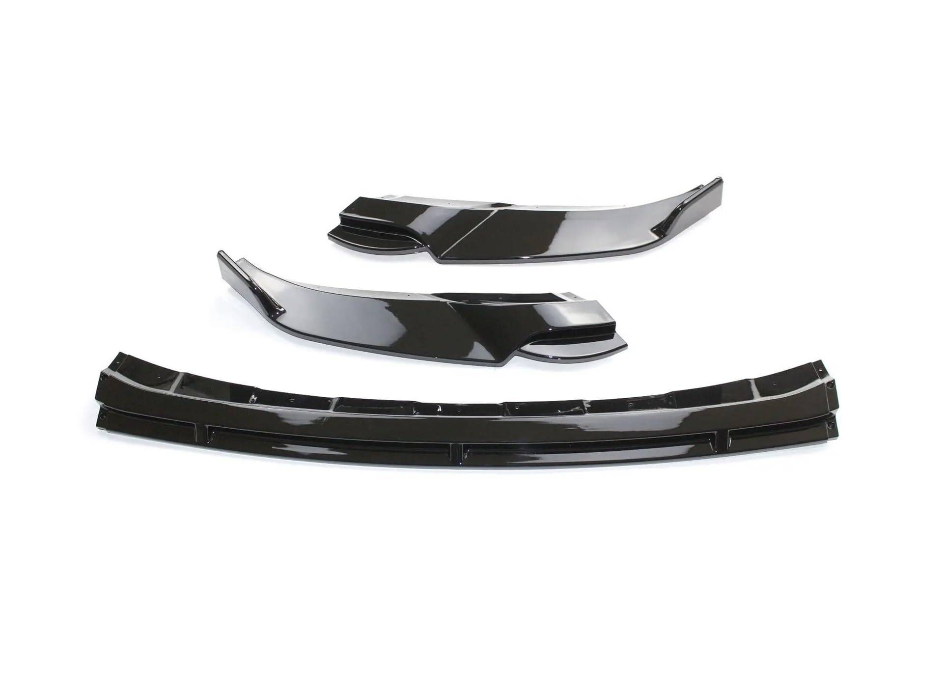 Frontspoiler Frontlippe Für VW Für T-Roc Für TSI Für TDI 2017 2018 2019 2020 2021 2022 Front Lip Bumper Spoiler Frontstoßstange Spoiler(Glossy Black) von NOKRGQW