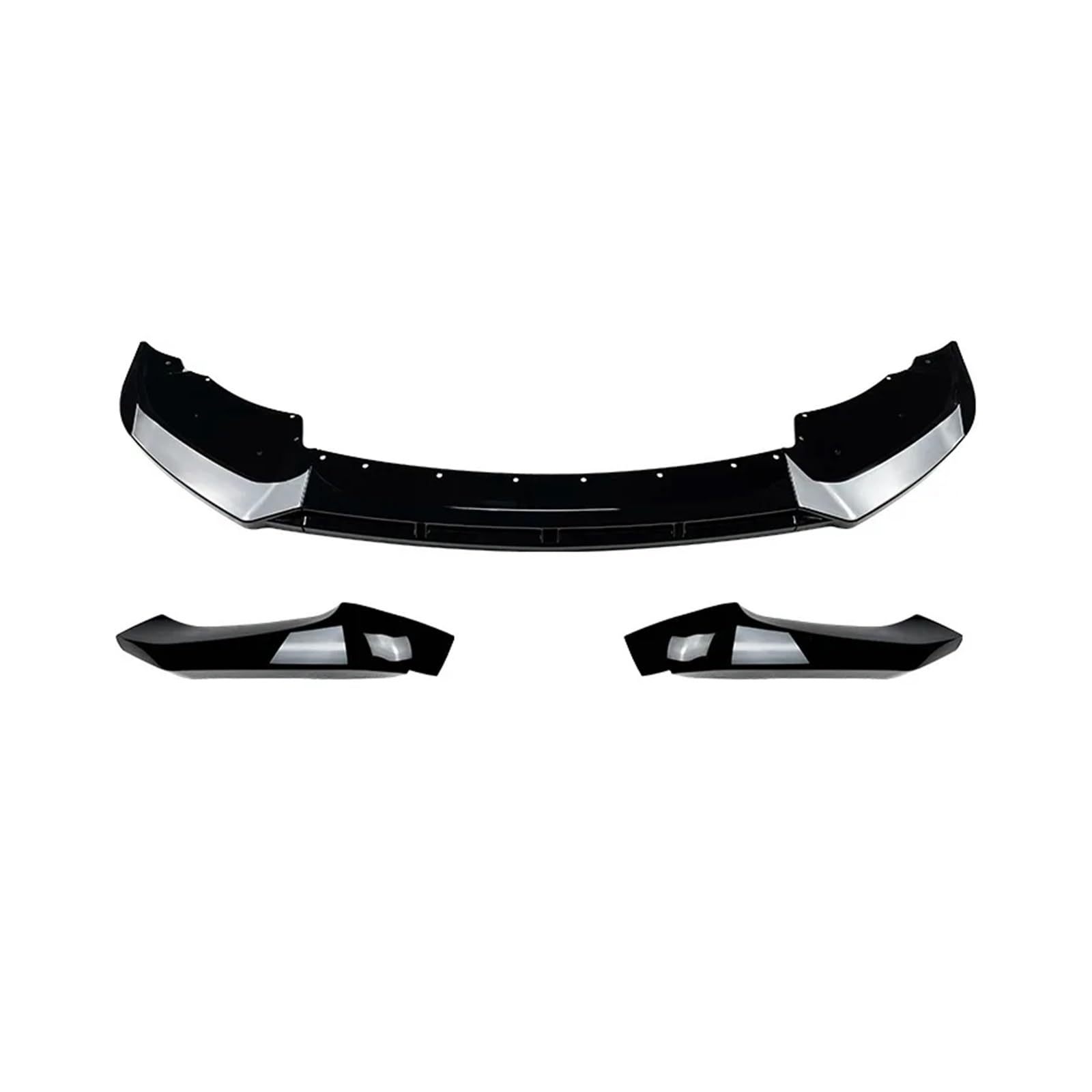 Frontspoiler Frontlippe Für X3 Für F25 Für X4 Für F26 Für M-Sport Für M40i Für XDrive 2014-2017 Front Stoßstange Splitter Ecke Deflektor Frontstoßstange Spoiler(Gloss Black A B) von NOKRGQW