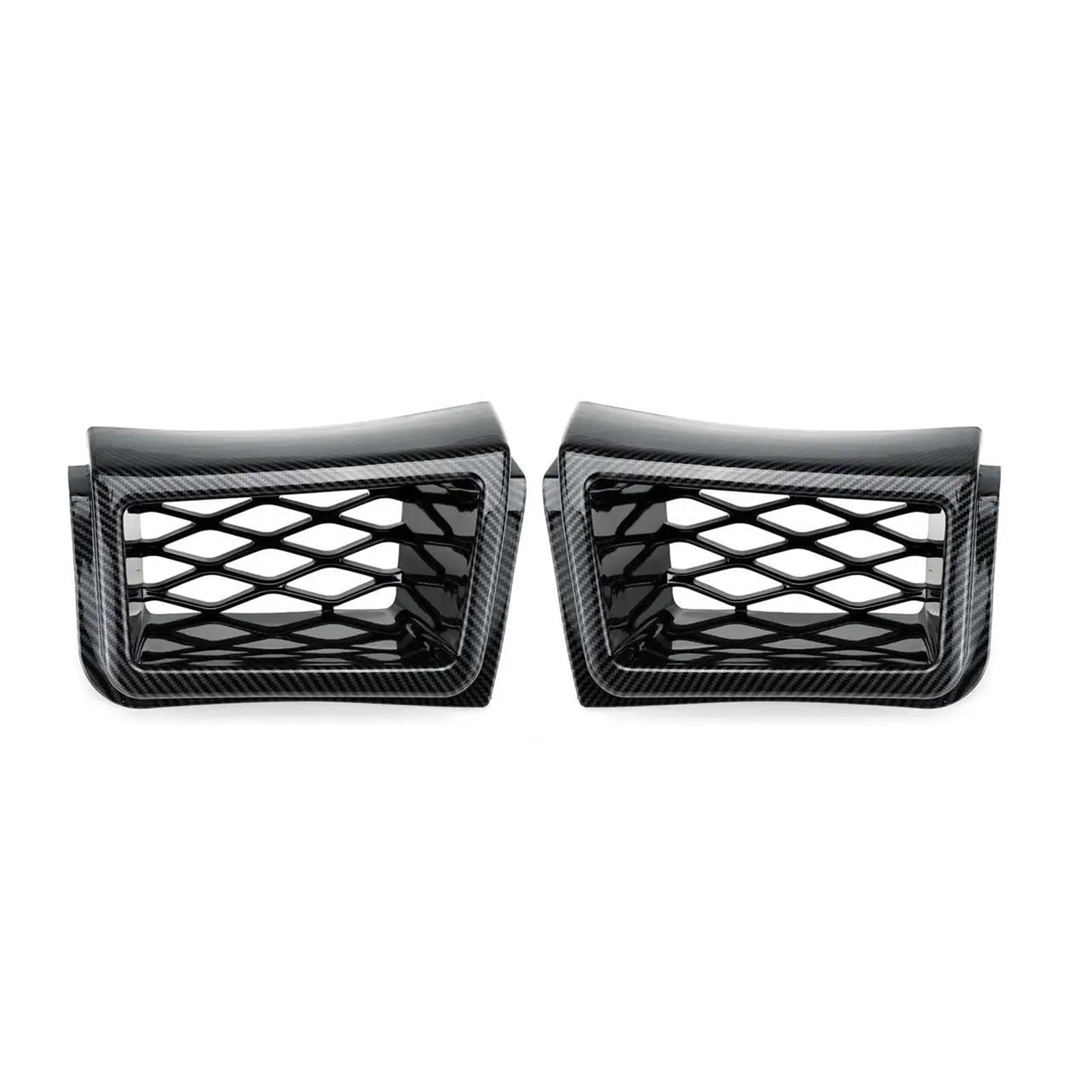 Frontstoßstange Spoiler Für Chevrolet Für Silverado 1500 2003-2007 SS EIN Paar Carbon Fiber Look Auto Bremse Luftkanal Front Stoßstange Bremssattel Grill Luftauslass Front Spoiler Lippe von NOKRGQW