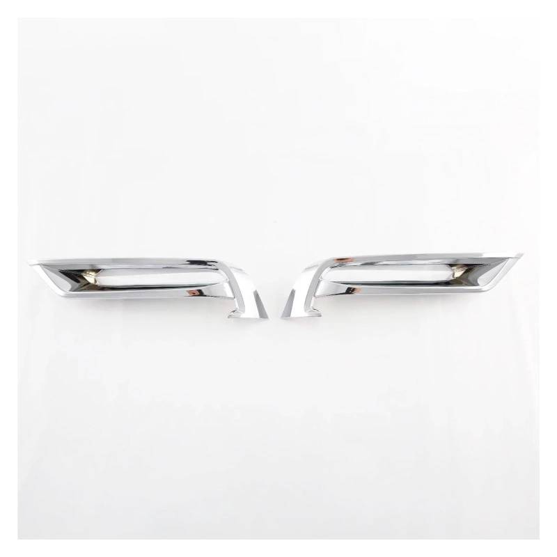 Frontstoßstange Spoiler Für HR-V Für Vezel 2022 2023 2024 Chrom Front Nebel Licht Lampe Abdeckung Trim Foglight Protector Nebelscheinwerfer Stoßstange Front Spoiler Lippe(ABS Chrome Plastic) von NOKRGQW