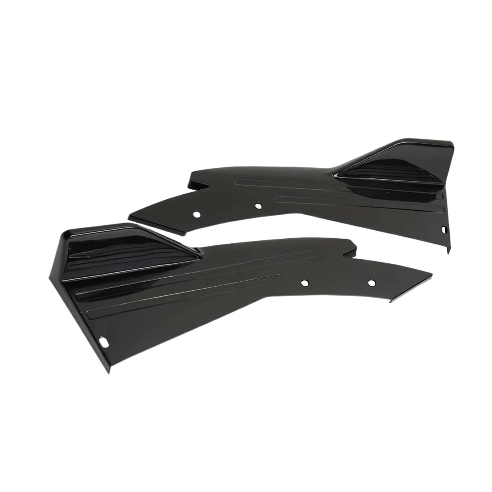 Frontstoßstange Spoiler Für Kia Für Forte Für Stinger Für Optima 2010-2022 Auto Heckspoiler Frontspoilerlippe Splitter Diffusor Body Kit Seitenschwellerschutz Front Spoiler Lippe(Schwarz) von NOKRGQW