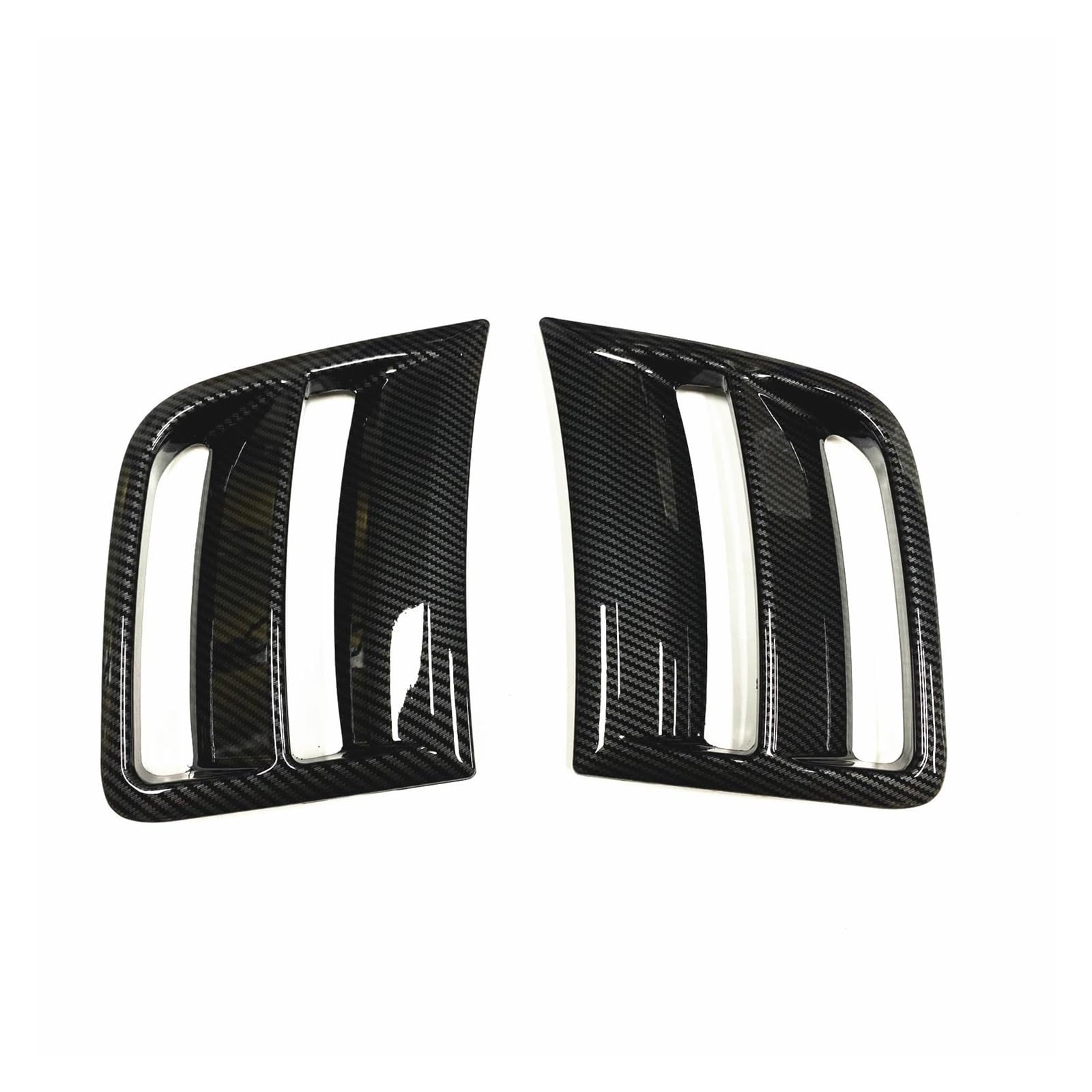 Frontstoßstange Spoiler Für Subaru Für Impreza Für WRX ST Für WRX 2009-2014 Schwarz/Kohlefaser Frontstoßstange Seitliche Entlüftungsabdeckung Kotflügeleinlassrahmenverkleidung Front Spoiler Lippe(Carb von NOKRGQW