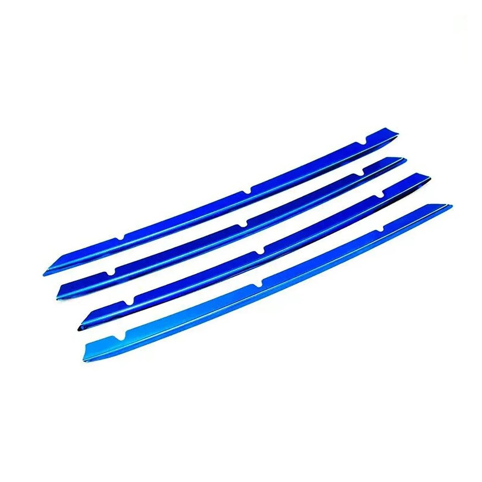 Frontstoßstange Spoiler Für Toyota Für Camry LE XLE 2018 2019 2020 Edelstahl Vorne Mitte Stoßfänger Grille Racing Grill Molding Trim Front Spoiler Lippe(Blue Stainless) von NOKRGQW