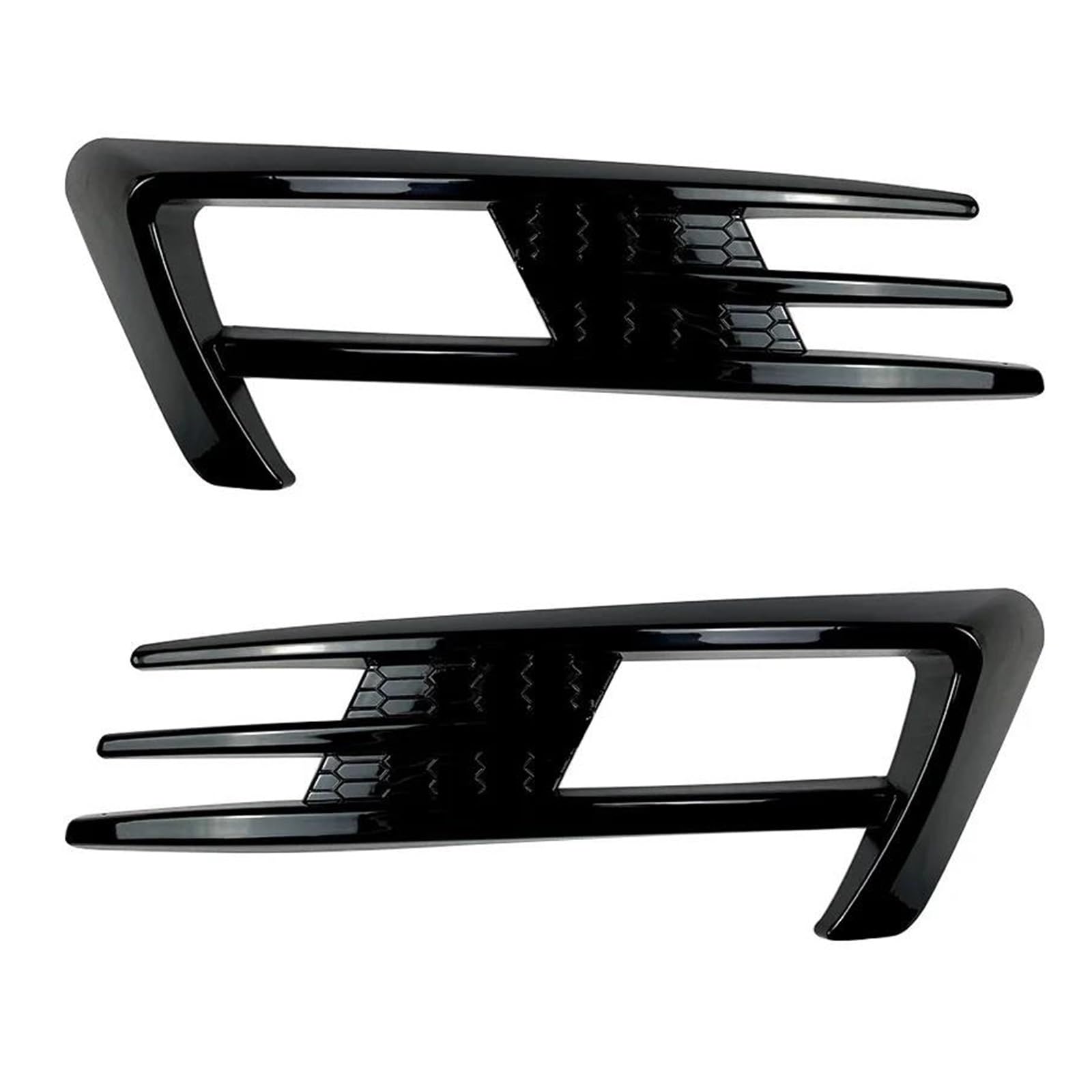 Frontstoßstange Spoiler Für VW Für Golf 7 2013-2016 Frontstoßstange Nebelscheinwerfer Kühlergrill Abdeckung Verkleidung 2Stk Carbon Look Glanz Schwarz Zubehör Dekoration Front Spoiler Lippe(Carbon Loo von NOKRGQW