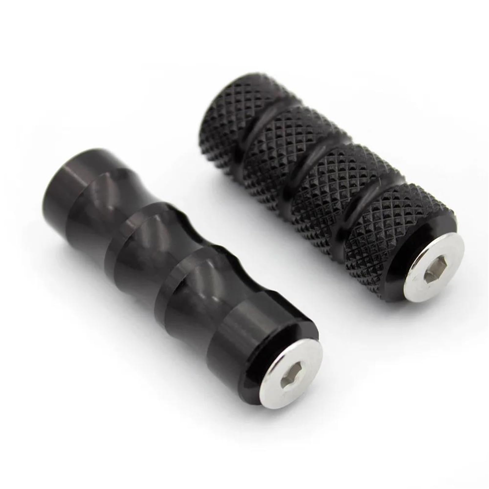 Fußrasten Motorrad Für Kawasaki Universal Motorrad Klapp Fußstützen Fußrasten Fußstützen Pegs Pedale Set Motorrad Zubehör Motorrad Fußrasten(Schwarz) von NOKRGQW