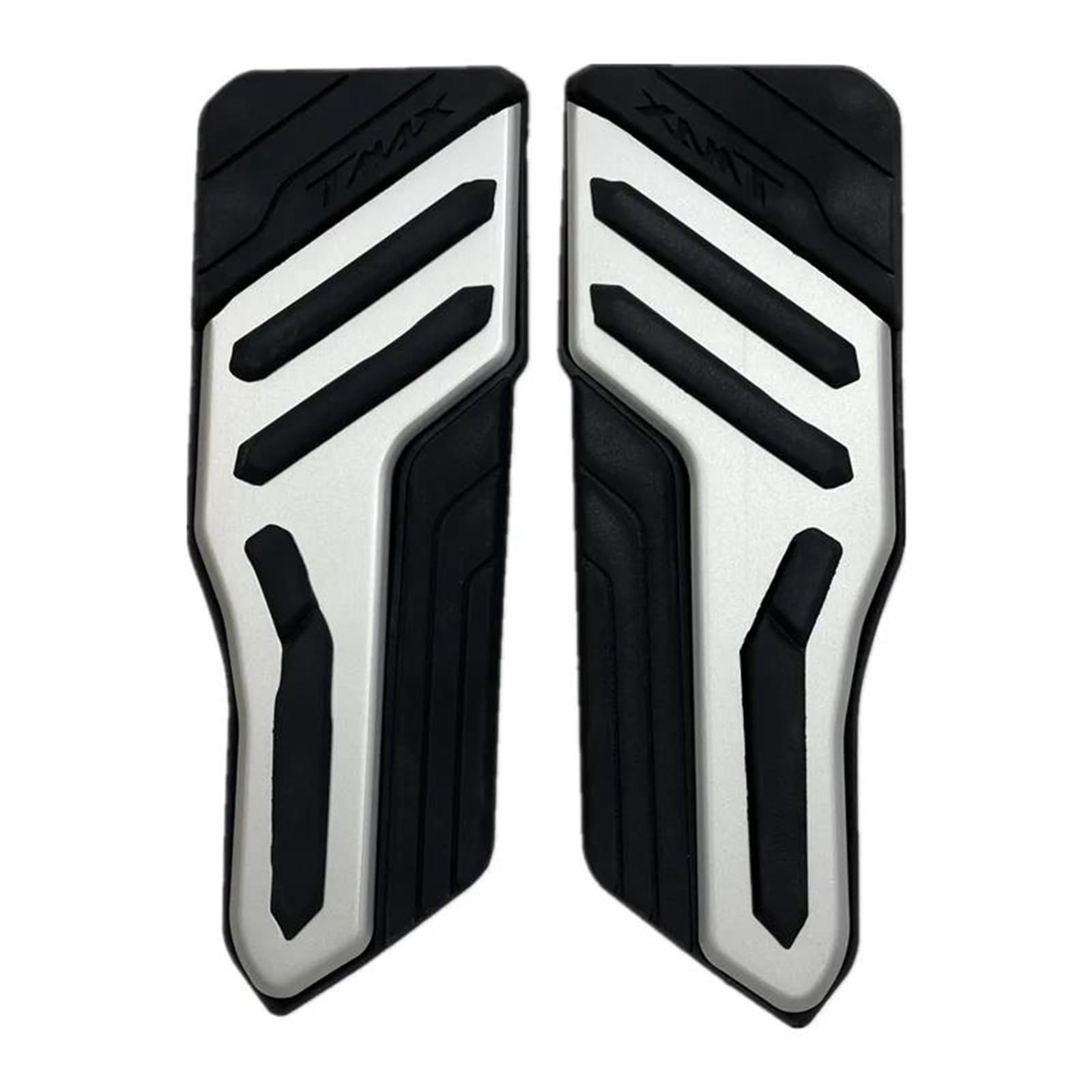 Fußrasten Motorrad Für TMAX Für T-max 560 Für T-MAX560 Für TMAX560 2022 Für T-MAX 560 Motorrad Fußpedale Pegs Pad Fußstützen Fußpolster Trittbrett Motorrad Fußrasten(Silber) von NOKRGQW