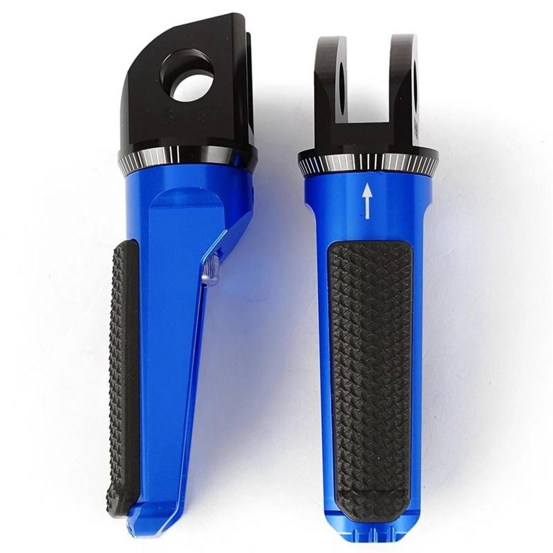 Fußrasten Motorrad Motorrad Vordere Fußrasten Reiter Pedal Fußstütze Für Kawasaki Für Ninja 125 Für 250R 250SL 300 650 Motorrad Fußrasten(Blue Foot Peg) von NOKRGQW