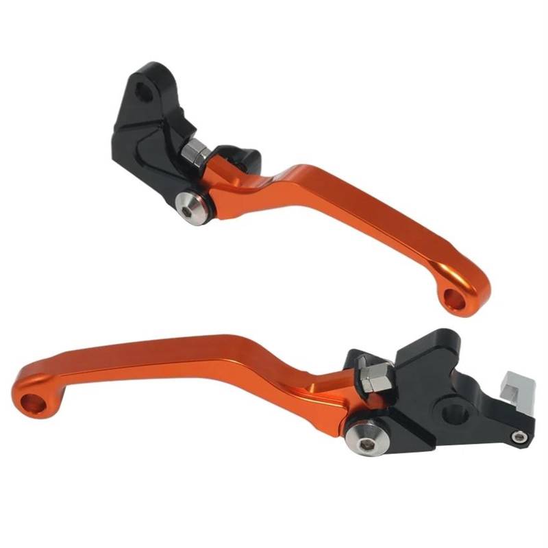 Kupplungshebel Motorrad Für Kawasaki KLX250ES KLX250SR KLX300R KLX250 KLX650 Motard D-Tracker Motorrad CNC Pivot Dirtbike Bremse Kupplung Griffe Hebel Motorrad-Bremshebel(Orange) von NOKRGQW