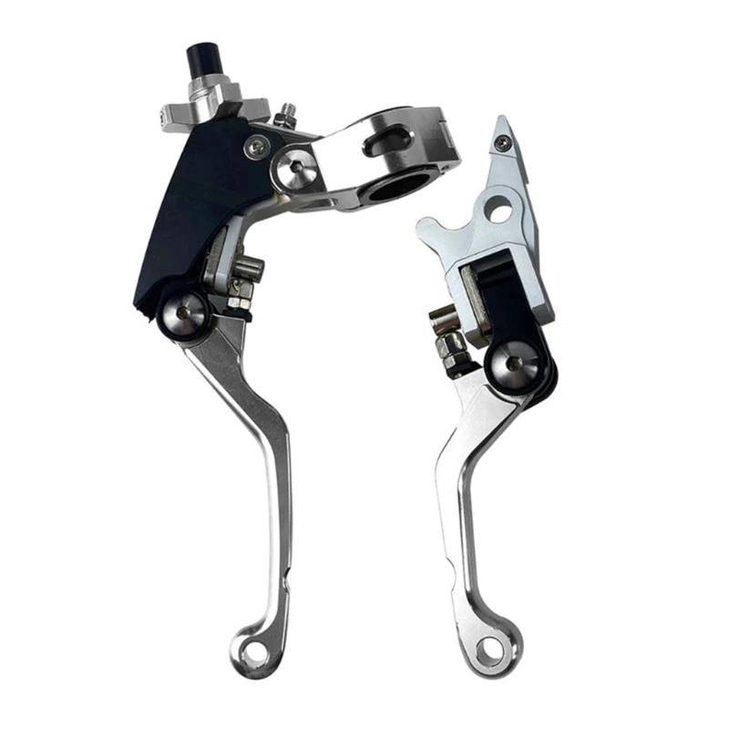 Kupplungshebel Motorrad Für Motorräder Mit 7/8 Zoll 22 Mm Lenker Drop Shipping Universal-Motorräder-Einstellung Vorderradbremszylinder Bremskupplungshebel Motorrad-Bremshebel(Silber) von NOKRGQW