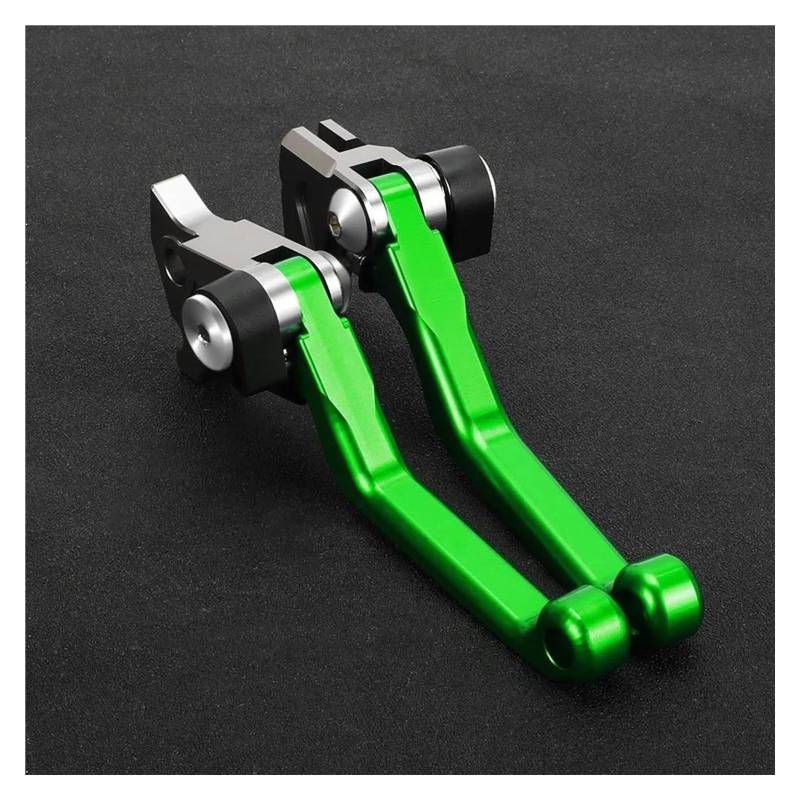 Kupplungshebel Motorrad Für Suzuki DRZ400SM DRZ 400SM 2000-2017 Motorrad Zubehör Dirt Pit Bike Griff Bar Pivot Bremse Kupplung Hebel Dirtbike Motorrad-Bremshebel(A Pair Green) von NOKRGQW