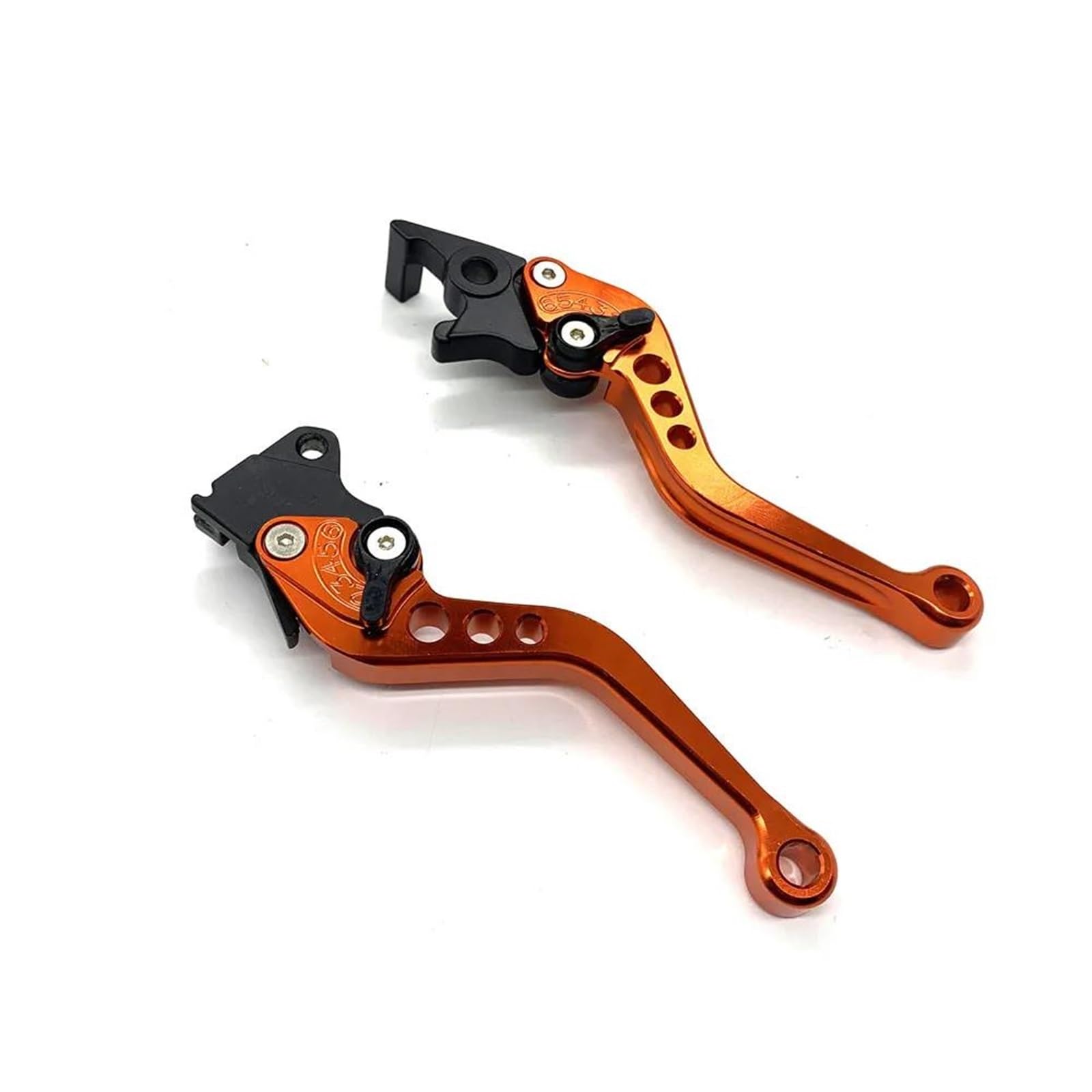 Motorrad Bremshebel CNC Motorrad Roller Kupplung Hebel Elektrische Fahrrad Für GY6 125 150 GP110 Für XMAX400 Leistung CNC Disc Bremshebel Griff Hebel Kupplung Bremshebel(Orange) von NOKRGQW