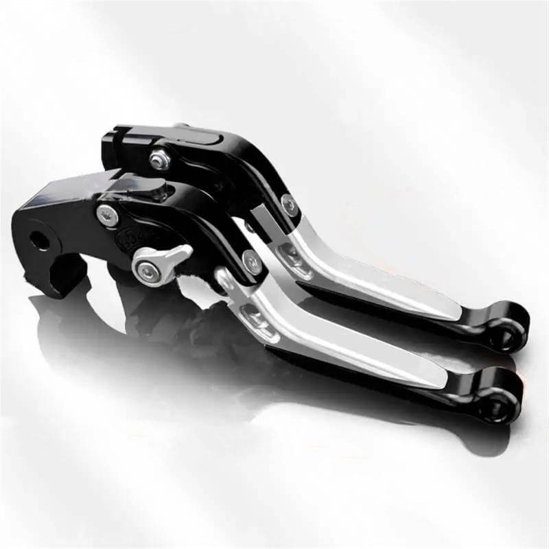 Motorrad Bremshebel Für Kawasaki Für Versys 1000 2012-2014 Kupplungshebel Bremshebelset Verstellbare Klappgriffhebel Motorradzubehör Teile Kupplung Bremshebel(Black-Silver) von NOKRGQW