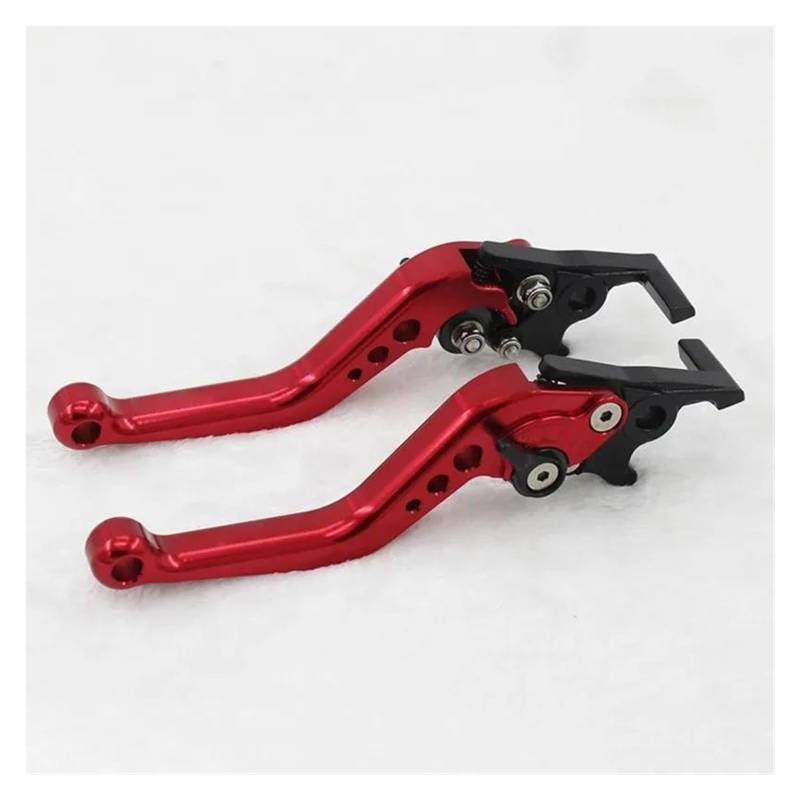 Motorrad Bremshebel Universal Motorrad Modifikation 1 Paar Legierung Motorrad Bremsgriff CNC Motorrad Kupplung Trommel Bremshebel Griff Moto Teile Kupplung Bremshebel(Red) von NOKRGQW