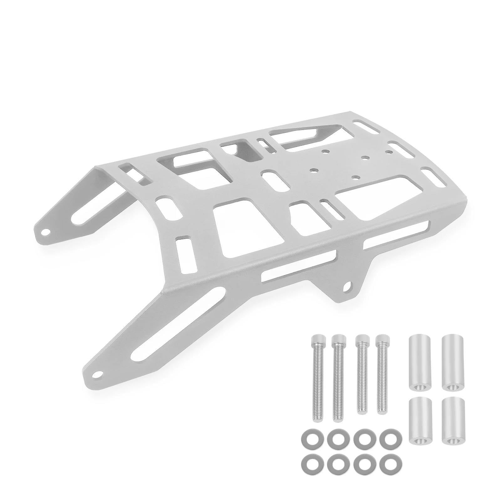 Motorrad Heckgepäckträger Für CRF300L CRF300 Rally/ABS CRF 300 L 2021-2024 2023 Motorrad Hinten Gepäck Rack Halterung Fracht Rack Unterstützung Regal Halter Motorrad Gepäckträger(Silber) von NOKRGQW